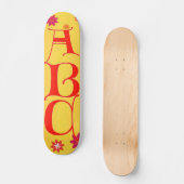 Buchstaben ABC-Skateboard Skateboard (Vorderseite)