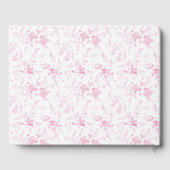 Buchstaben an das Bride Pink Toile Brautparty Gästebuch (Rückseite)