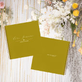 Buchstaben an das Gästebuch | Dunkelgelb Notizblock