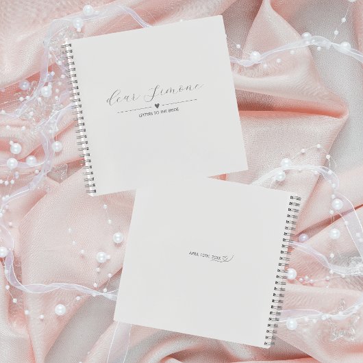 Buchstaben an das Gästebuch | Lichtsilber Notizblock