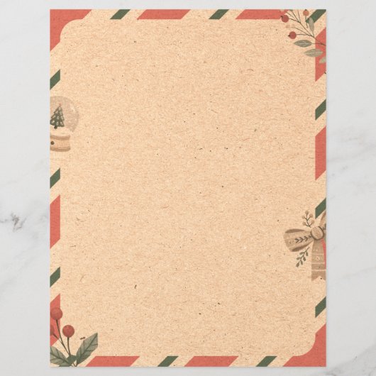 Buchstaben an den Weihnachtsmann (Rückseite)