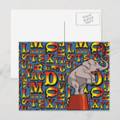 Buchstaben aus dem Zirkus, Postkarte (Vorne/Hinten)