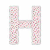 BUCHSTABEN AUS HERZEN AUFKLEBER (Vorderseite)