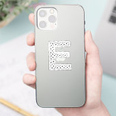 BUCHSTABEN AUS SCHWARZEN STERNEN AUFKLEBER (Telefon)