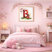 Buchstaben B Feen Kunst Poster - Kirschblüten