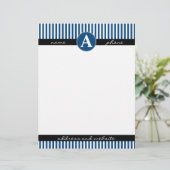 Buchstaben, benutzerdefiniert und Mit Monogramm Briefbogen (Stehend Vorderseite)