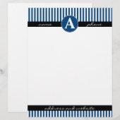 Buchstaben, benutzerdefiniert und Mit Monogramm Briefbogen (Vorne/Hinten)