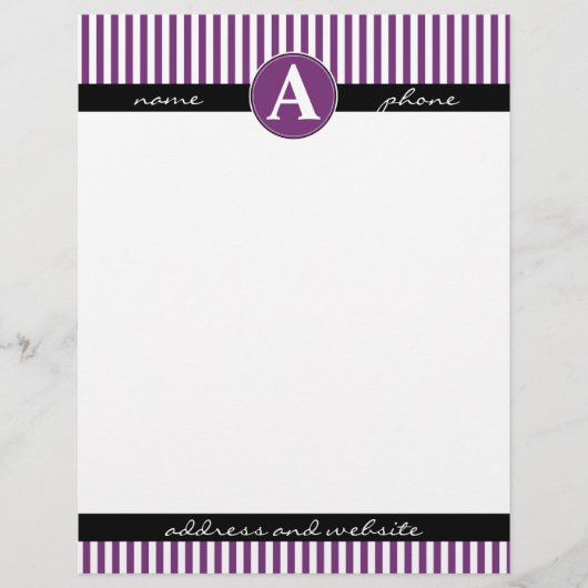 Buchstaben, benutzerdefiniert und Mit Monogramm Briefkopf (Vorderseite)