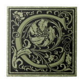 Buchstaben C Monogramm Fliese (Vorderseite)