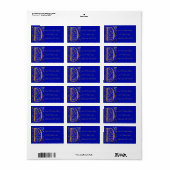 Buchstaben "D" Adressaufkleber (Vorne)