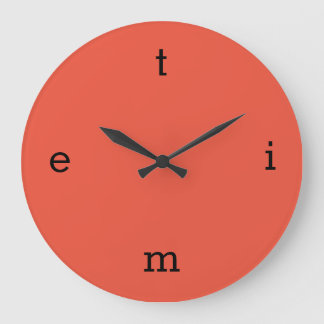 Buchstaben der Uhr am ZEITPLATZ