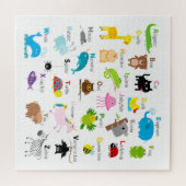 Buchstaben des Tieralphabets Puzzle (Horizontal)