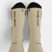 Buchstaben-Design Jungle Master Socken (Oben)