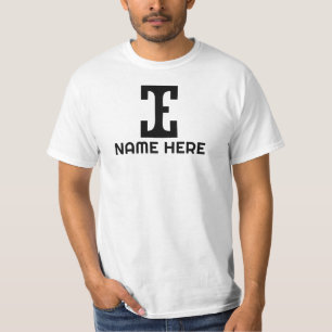 Buchstaben e Initialen können personalisiert werde T-Shirt