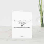 Buchstaben E Monogramm in Schwarz und Weiß (Rückseite)