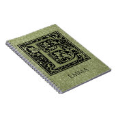 Buchstaben E Monogramm Notizblock (Rechte Seite)