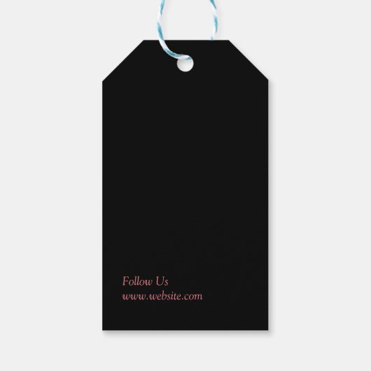 Buchstaben eines Monogrammes mit floralen Buchstab Geschenkanhänger (Rückseite)