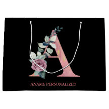 Buchstaben eines Monogrammes mit floralen Buchstab