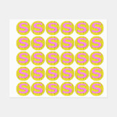 Buchstaben Etiketten (Blatt)