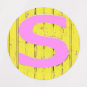 Buchstaben Etiketten (Design 2)