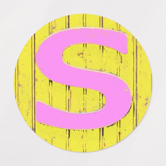 Buchstaben Etiketten (Design 1)