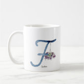 Buchstaben "F" Aquarellfarbe Blume erste Tasse (Links)