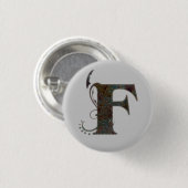 Buchstaben F - Quadratische Taste Button (Vorne & Hinten)