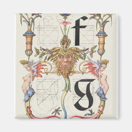 Buchstaben f und g Alphabet Magnet