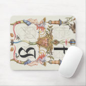 Buchstaben f und g Alphabet Mousepad (Mit Mouse)