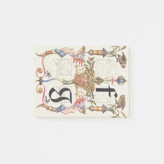 Buchstaben f und g Alphabet Post-it Klebezettel (Vorderseite)