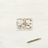 Buchstaben f und g Alphabet Post-it Klebezettel (Auf Schreibtisch)