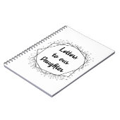 Buchstaben für einfarbiges Notebook-Journal Notizblock (Linke Seite)