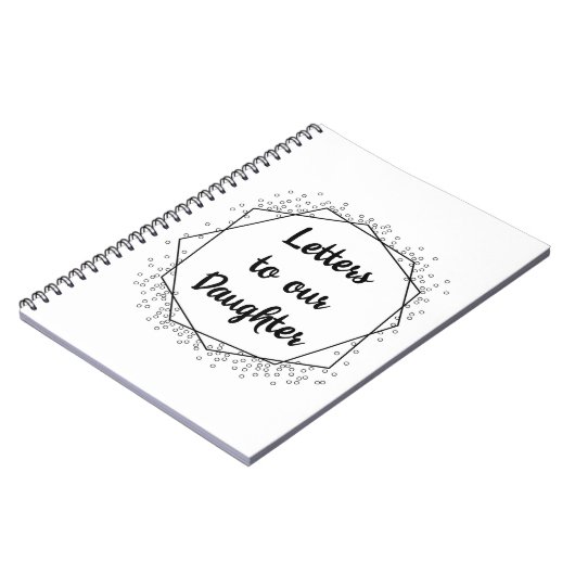 Buchstaben für einfarbiges Notebook-Journal Notizblock (Linke Seite)