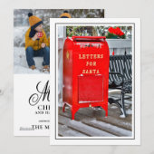 Buchstaben für Santa Mailbox Feiertagskarte (Vorne/Hinten)