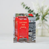 Buchstaben für Santa Mailbox Feiertagspostkarte (Stehend Vorderseite)