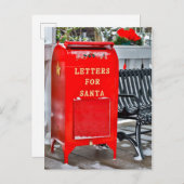 Buchstaben für Santa Mailbox Feiertagspostkarte (Vorne/Hinten)