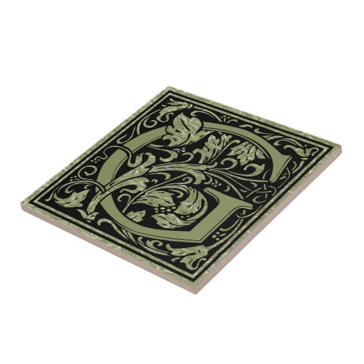 Buchstaben G Monogramm Fliese (Seite)