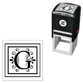 Buchstaben G Monogramm Permastempel (Beispiel)