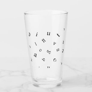 Buchstaben Glas