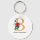 Buchstaben Gold und Rot Schlüsselanhänger (Vorderseite)