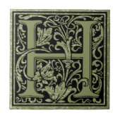Buchstaben H Monogramm Fliese (Vorderseite)