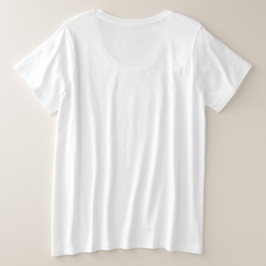 Buchstaben im Herzen Große Größe T-Shirt (Design Rückseite)