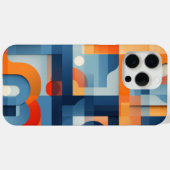 Buchstaben in blau und orange Case-Mate iPhone hülle (Rückseite (Horizontal))