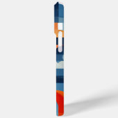 Buchstaben in blau und orange Case-Mate iPhone hülle (Rückseite / Links)