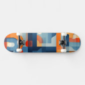 Buchstaben in blau und orange skateboard (Horizontal)