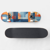 Buchstaben in blau und orange skateboard (Horizontal)