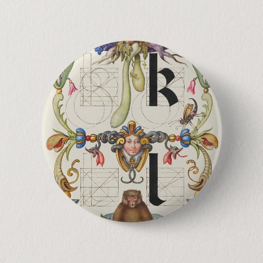 Buchstaben k und l von Mira Calligraphiae Monument Button (Vorderseite)