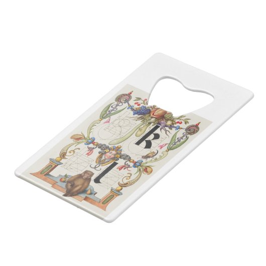 Buchstaben k und l von Mira Calligraphiae Monument Geldbeutel Flaschenöffner (Rückseite Schrägansicht)