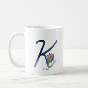 Buchstaben "K" Wasserfarben Blume erste Tasse
