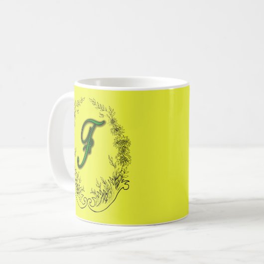 Buchstaben Kaffeetasse (Vorderseite Links)
